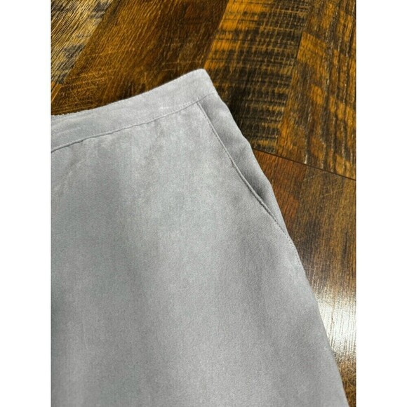 ALFRED DUNNER Classic Fit Pale GRAY Flat Front Elastic Waist Pant Sz 12 P NWOT - Picture 2 of 6